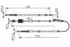 Фото Трос стояночного гальма середн (1731мм/755мм) OPEL ZAFIRA C 1.4-2.0D 10.11-07.19 Bosch (1987482804) зображення 1