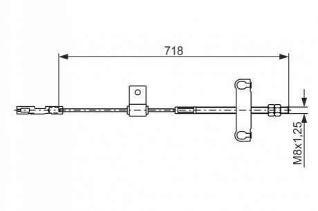 LINKA HAM. RCZ. FORD T. TRANSIT 2,0 DI 00-06 RODKOWA BOSCH 1 987 482 877