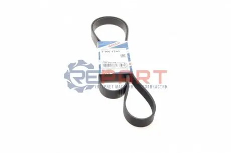 Поліклиновий ремінь (7PK1741) NISSAN PRIMASTAR OPEL VIVARO A RENAULT TRAFIC II 2.0D 01.06 Bosch 1987945708 Купити в Україні