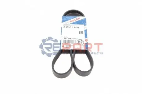 Ремінь генератора Nissan Primera/Fiat Marea 1.8-2.4JTD 96-02 BOSCH 1987945710 Купити в Україні
