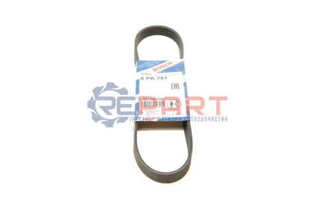 Ремень п-клиновый 6PK751 Bosch 1987946006 Купить в Украине