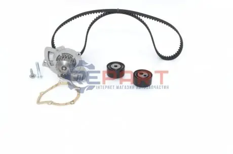 Комплект ГРМ (ремінь + ролик + водяний насос) CITROEN JUMPER II PEUGEOT 607, 807, BOXER 2.2D 02.00 Bosch 1987946411 Купити в Україні