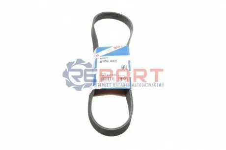 Поліклиновий ремінь (6PK884) CHEVROLET AVEO / KALOS DAIHATSU CHARADE VIII LADA KALINA NISSAN BLUEBIRD, PRAIRIE PRO, SUNNY II TOYOTA AURIS, COROLLA, URBAN CRUISER, YARIS 1.0-2.0 04.84 Bosch 1987947933 Купити в Україні