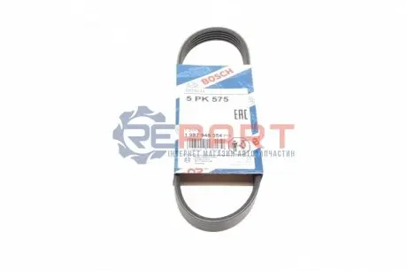 Поліклиновий ремінь (5PK575) FORD MONDEO I, MONDEO II 1.8D 06.93-09.00 Bosch 1 987 948 354 Купити в Україні