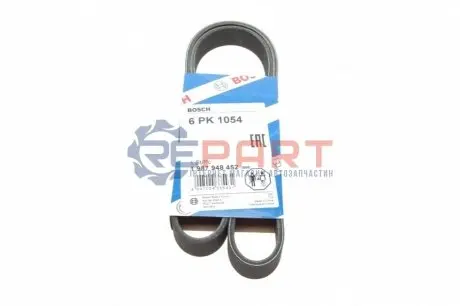 Комплект ременя генератора Citroen C2/C3/C4/Peugeot 207/307 1.1-1.6 02- (6PK1053) BOSCH 1987948452 Купити в Україні