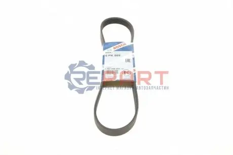 Фото Ремінь генератора Opel Movano/Renault Master II 2.5 D 98-01 BOSCH (1987948484) зображення 1