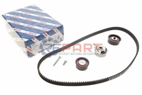 Комплект ГРМ (ремінь + ролик) OPEL ASTRA F, ASTRA F CLASSIC, CORSA B, KADETT E, TIGRA, VECTRA B 1.4/1.6/1.8 09.84-01.05 Bosch 1 987 948 989 Купити в Україні