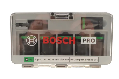 Набір ударних головок 1/2" 13-24 мм 7 шт. Bosch 2 608 003 032