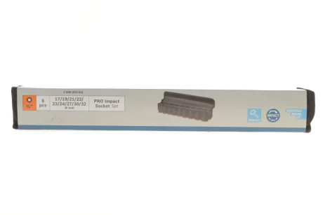 Набор ударных головок PRO 3/4" 17-32 мм 9 шт. Bosch 2 608 003 041