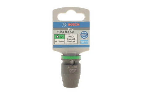 Головка торцева ударна PRO 1/2" 10 мм Bosch 2 608 003 043