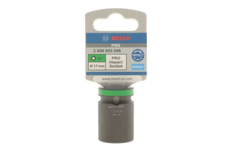 Головка торцева ударна PRO 1/2" 17 мм Bosch 2 608 003 048