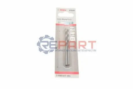 СПИРАЛЬНОЕ СВЕРЛО PointTec 4.0mm 2шт Bosch 2 608 577 161 Купить в Украине
