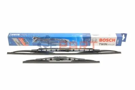 Щітка склоочисника поворотн. передн із спойлером (2шт) 535S Twin 530/340мм NISSAN MICRA IV, PIXO SUZUKI ALTO K10, ALTO VII, CELERIO 01.09 Bosch 3397010406