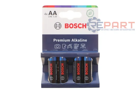 Батарейки лужнi BATTERY Ргеmium АА (LR6) 4 шт. Bosch 8594162800049