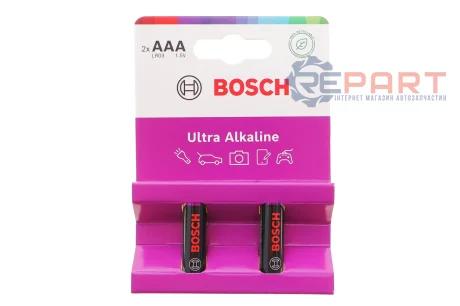 Батарейки лужнi BATTERY Ultra ААА (LR03) 2 шт. Bosch 8594162800094