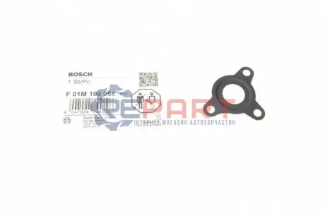 Ущільнення ALFA ROMEO MITO CITROEN NEMO FIAT 500, 500 C, 500L, 500X, DOBLO, DOBLO CARGO, FIORINO, GRANDE PUNTO, IDEA, LINEA, PANDA, PUNTO, PUNTO EVO, QUBO, STRADA, TIPO 1.3D 10.05 Bosch F01M100055 Купити в Україні