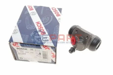 Циліндр гальмівний (задній) Peugeot 309 85-93 (L) BOSCH F026002176 Купити в Україні