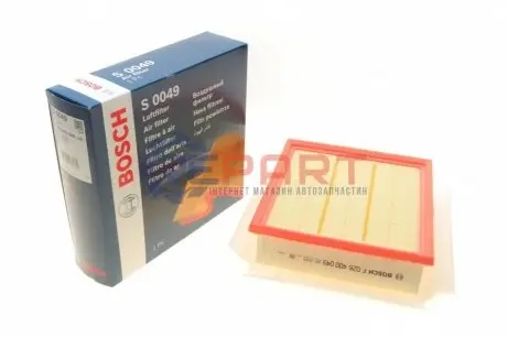 Фільтр повітряний (фільтруючий елемент) OPEL CORSA D, CORSA E 1.0-1.7D 07.06 Bosch F026400049 Купити в Україні