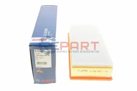Фильтр воздушный Fiat Scudo/Citroen Jumpy/Peugeot Expert 1,8-3,0 98- (с поролоном) Bosch F026400100 Купить в Украине