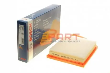 Фільтр повітряний Citroen Berlingo/Peugeot Partner 1.4-1.6HDI 03/10- BOSCH F026400220 Купити в Україні