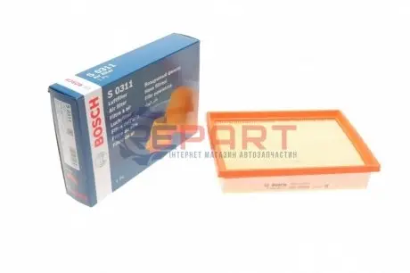 Фільтр повітряний (фільтруючий елемент) CHEVROLET AVEO 1.2-1.6 03.11 Bosch F026400311 Купити в Україні