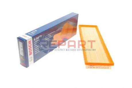 Фільтр повітряний (фільтруючий елемент) VW BEETLE, GOLF V, GOLF VI, JETTA III, JETTA IV, PASSAT B7 2.5 01.06-12.20 Bosch F026400478 Купити в Україні