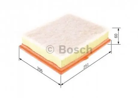 Фото Фільтр повітряний Toyota Avensis 1.6/2.0D4-D 08-18/ RAV 4 2.0 12- BOSCH (F026400545) зображення 1