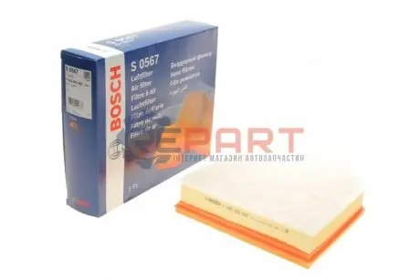Фото 1 — Повітряний фільтр BOSCH (F026400567) Фото Повітряний фільтр BOSCH (F026400567) зображення 1