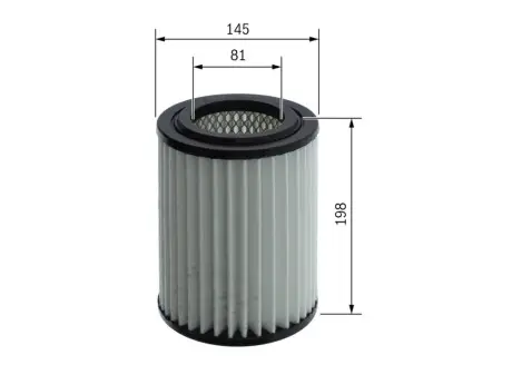 Фільтр повітряний (фільтруючий елемент) HYUNDAI I30, KONA 2.0 07.17 Bosch F 026 400 665 Купити в Україні