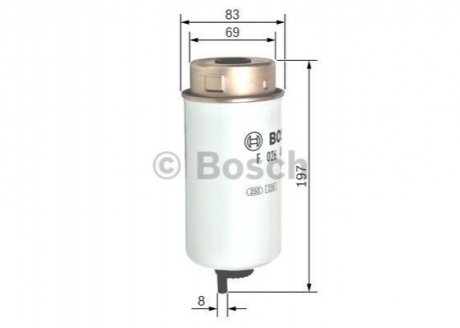 Фильтр топлива - (1712934, 2C119176BB, 2C119176BA) BOSCH F026402121