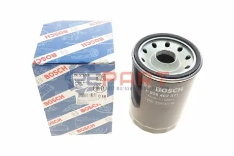 Паливний фільтр RVI C, D, K, T VOLVO 9700, 9900, B11, FH II, FH III, FH16 II, FH16 III, FM, FM II, FM III, FMX II, FMX III D11A-330-G13C500 09.05 Bosch F 026 402 311 Купити в Україні