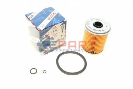 Паливний фільтр RENAULT CLIO I, MEGANE I, MEGANE I CLASSIC, MEGANE SCÉNIC, RAPID, SAFRANE I, SAFRANE II 1.9D-2.5D 01.91-08.03 Bosch F026402521 Купити в Україні