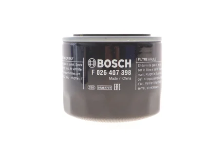 МАСТИЛЬНИЙ ФІЛЬТР Bosch F 026 407 398