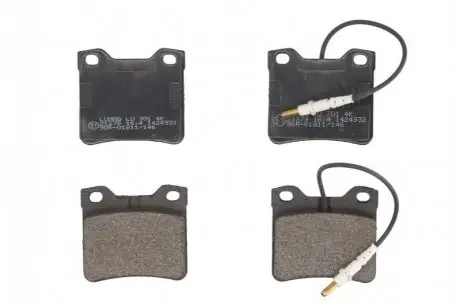 Колодки гальмівні (задні) Peugeot 406 96-04/605 89-11 (+датчики) BRECK 212780070110