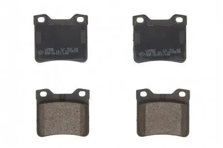 Колодки гальмівні (задні) Peugeot 406 96-04/605 89-11 (+датчики) BRECK 212781070100