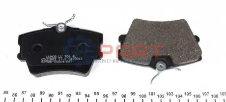 Колодки гальмівні (задні) VW T4 1.9/2.5D/TDI 96 BRECK 218820070400