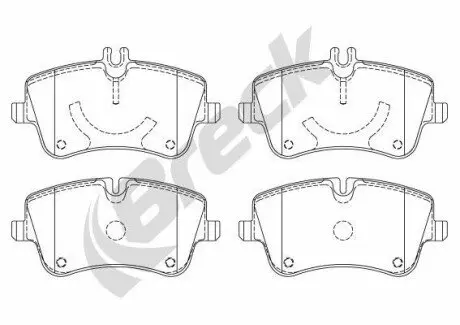 Колодки гальмівні (передні) MB C-class (W203/CL203/S203) 00-11 BRECK 231440070120
