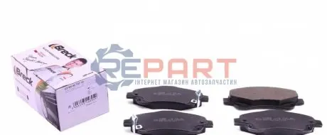 Колодки гальмівні (передні) Toyota Avensis/Corolla 03-09 BRECK 237680070110