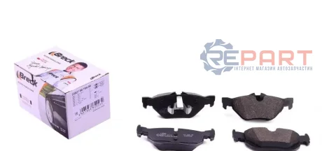 Колодки гальмівні (задні) BMW 1 (E81-82/E87-88)/3 (E90-93) 04-13/X1 (E84) 09-15 BRECK 239270070400