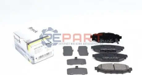Колодки гальмівні (задні) Subaru Forester/Impreza 08-/Legacy 03-14/Outback 03-/Toyota GT 12 BRECK 242710070210