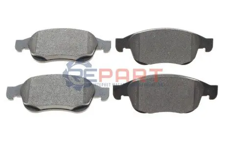 Комплект гальмівних колодок (передніх) Renault Fluence/Megane/Scenic 08 BRECK 249140070100