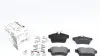 Колодки гальмівні (задні) Citroen C4 09-/DS4/DS5 11-15/Peugeot 308/508/3008/5008 09-18 (з прижимною пластиною) BRECK (249220070400) зображення 1