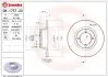 Диск гальмівний передн Лів/Прав SKODA 105,120, RAPID 1.0/1.2/1.3 08.76-10.91 BREMBO (08175720) зображення 1