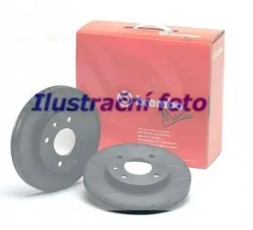 Фото Диск гальмівний (задній) Ford Focus 98-04/Fiesta 05-/Sierra 82-93 (253x10.2) BREMBO (08493176) зображення 1