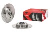 Диск тормозной (задний) Citroen C3/C4/Peugeot 207/307 05-(248.4х9) (d=30mm) (с подшипником) BREMBO 0895122X (фото 2)