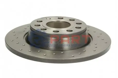 Фото Диск гальмівний (задній) Audi A3/Skoda Octavia/Superb/VW Golf/Passat 03- (282x12) (з покр.) (повний) BREMBO (08A2021X) зображення 1