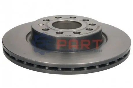 Диск гальмівний (передній) Audi A3/Skoda Octavia/VW Caddy/Golf 03- (280x22) (з покр) PowerDisc BREMBO 09916711 Купити в Україні