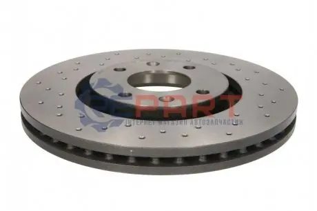 Диск гальмівний (передній) Citroen Berlingo/С3/С4/С5/Peugeot 207/308 02- (283x26) (з покр.) (вент.) BREMBO 09961910 Купити в Україні