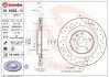 Тормозной диск вентилируемый задний лев/прав BREMBO (09B9691X) изображение 1