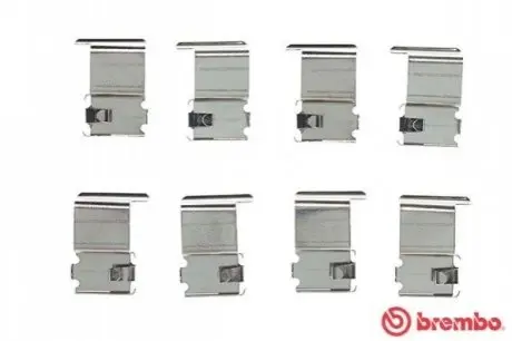 Монтажний набір гальмівних колодок DAIHATSU EXTOL, TERIOS MITSUBISHI COLT IV, COLT V, LANCER V, LANCER VI, MIRAGE IV, MIRAGE V 1.3-2.0D 07.91-11.11 BREMBO A02242
